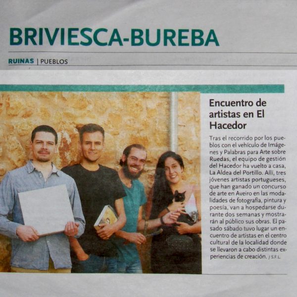 Jornal Briviesca-Bureba: Encuentro de artistas en El Hacedor