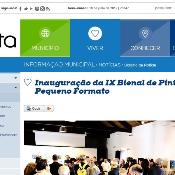 Câmara Municipal da Moita: Inauguração da IX Bienal de Pintura de Pequeno Formato