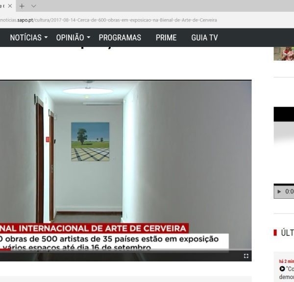 SIC Notícias: Cerca de 600 obras em exposição na Bienal de Arte de Cerveira