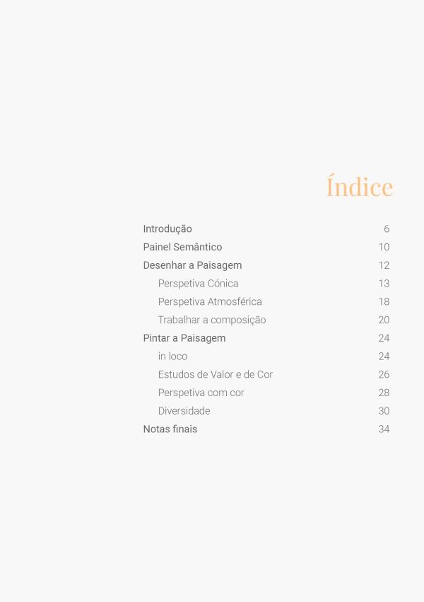 indice Workshop de Pintura a Óleo - Caderno VI -Pintura de Paisagem
