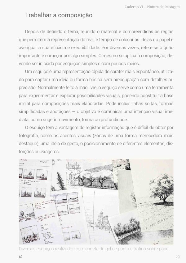 comp Workshop de Pintura a Óleo - Caderno VI - Pintura de Paisagem